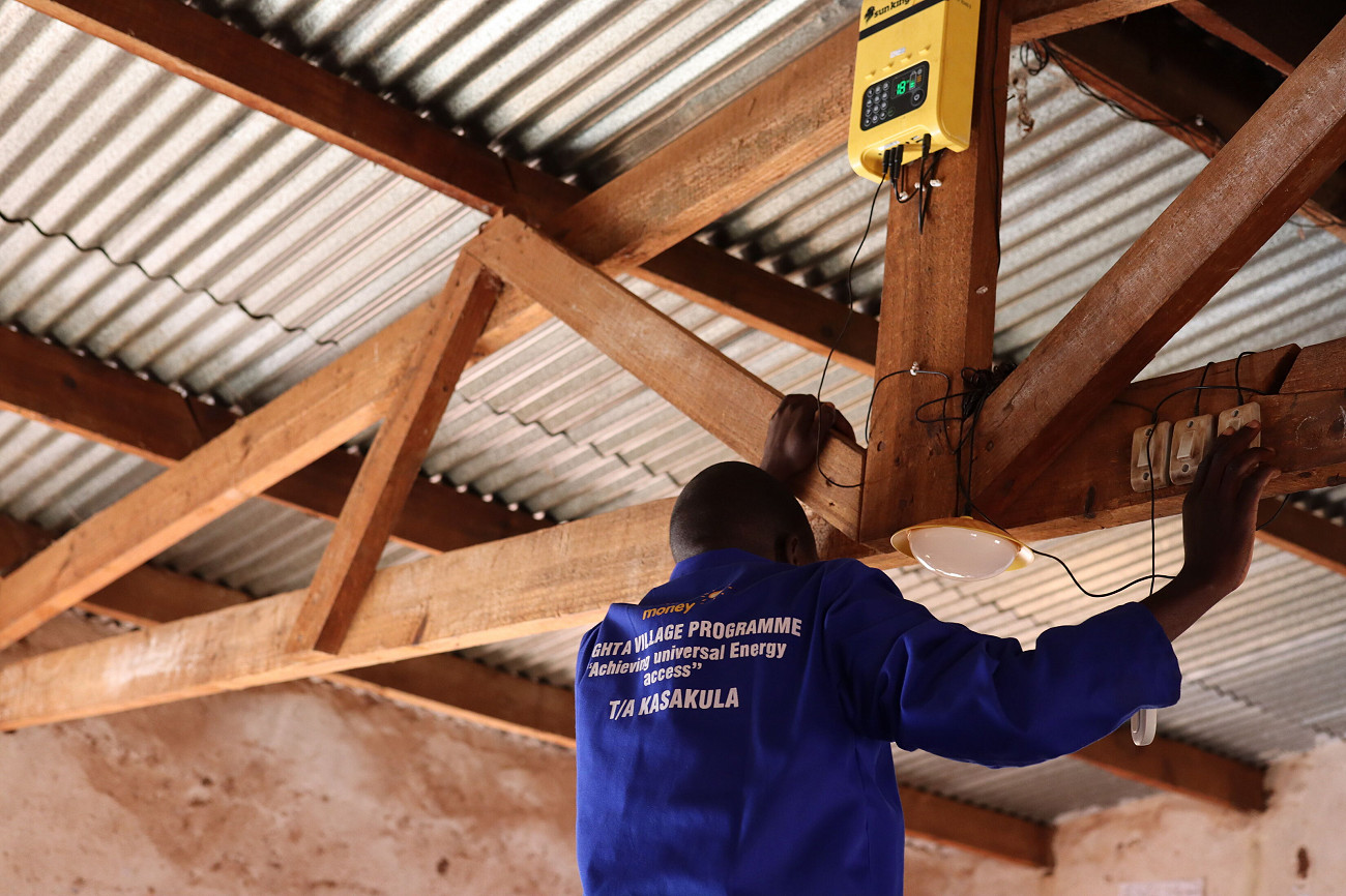 Classroom installation in Kasakula